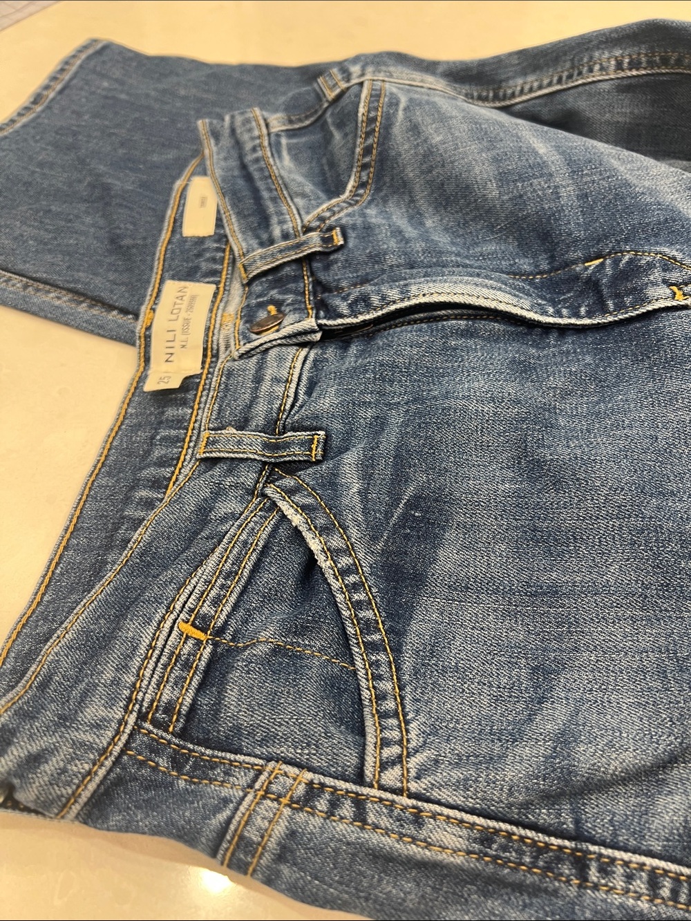 Nili Lotan Blue Denim Jeans - Picture 16 of 16